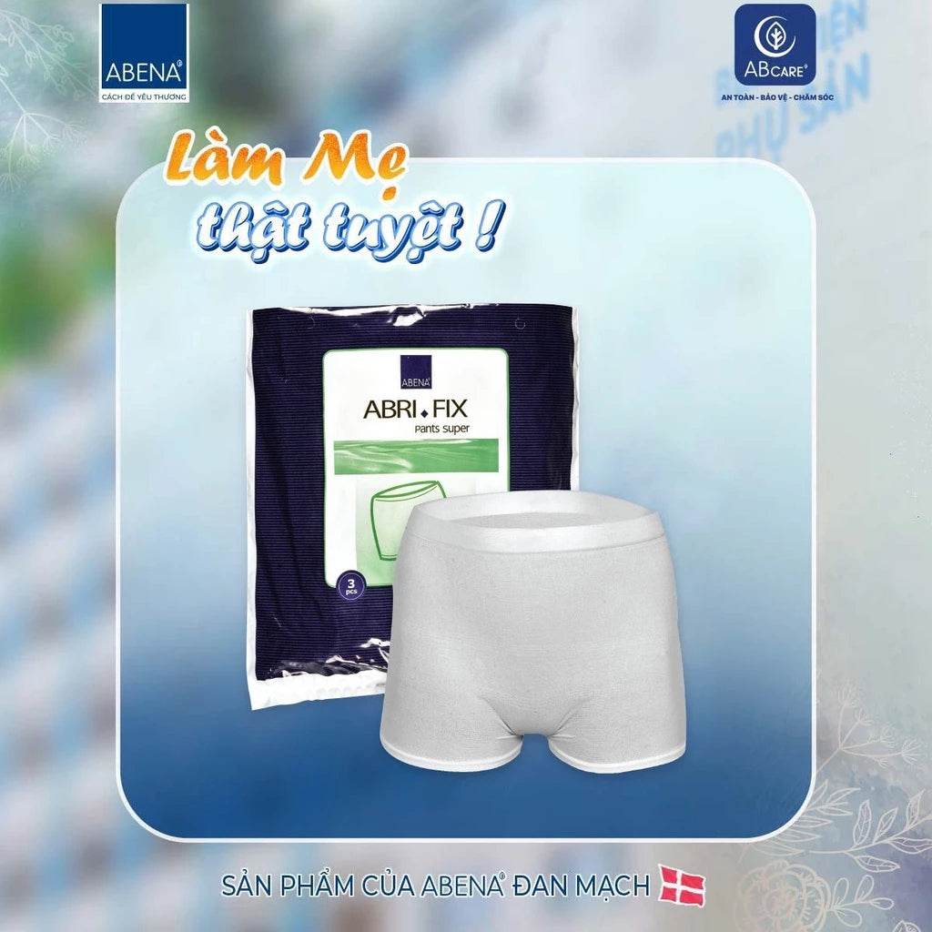 Quần cố định băng lót sản phụ Abri-Fix Pants Super - Nhập khẩu Đan Mạch (Gói 3 cái) - ABcare