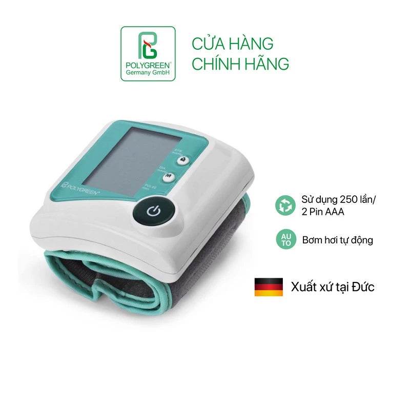 Máy đo huyết áp cổ tay PolyGreen KP-6230 Hỗ trợ sức khoẻ - Kiểm tra và theo dõi sức khoẻ - ABcare