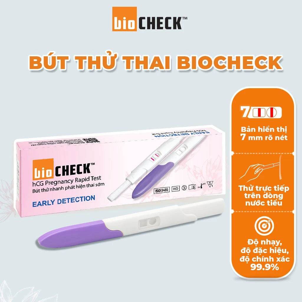 Bút thử thai sớm Biocheck chính xác 100% - ABcare