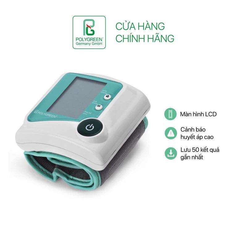Máy đo huyết áp cổ tay PolyGreen KP-6230 Hỗ trợ sức khoẻ - Kiểm tra và theo dõi sức khoẻ - ABcare