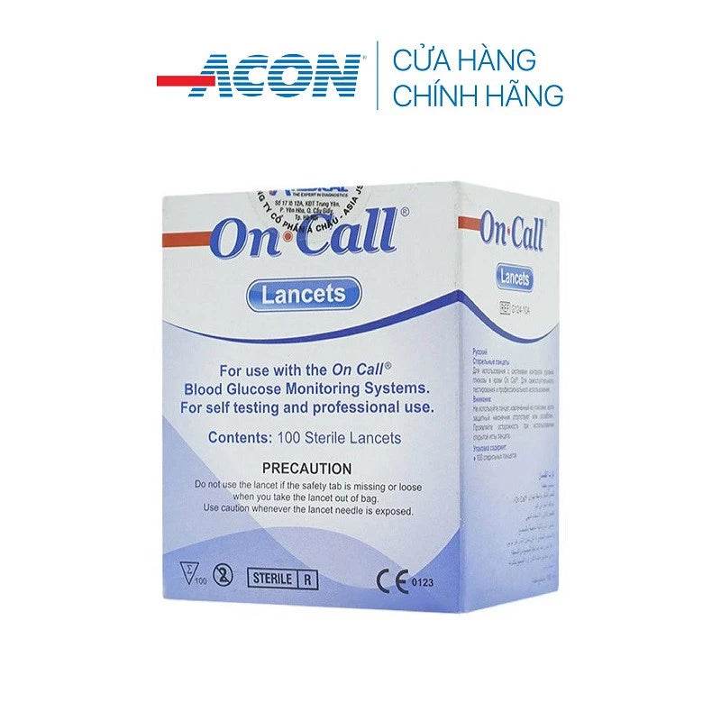 Kim chích máu thử đường huyết Acon On-call Plus (100 kim / hộp) - ABcare
