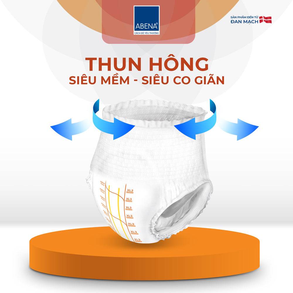 Tã quần người lớn Abena Pants Premium XL3 thấm hút 2.600ml - Nhập khẩu Đan Mạch - ABcare