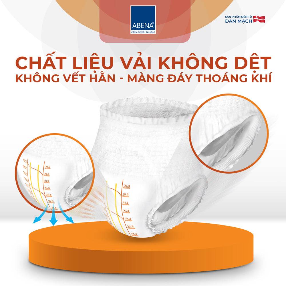 Tã quần người lớn Abena Pants Premium XL3 thấm hút 2.600ml - Nhập khẩu Đan Mạch - ABcare