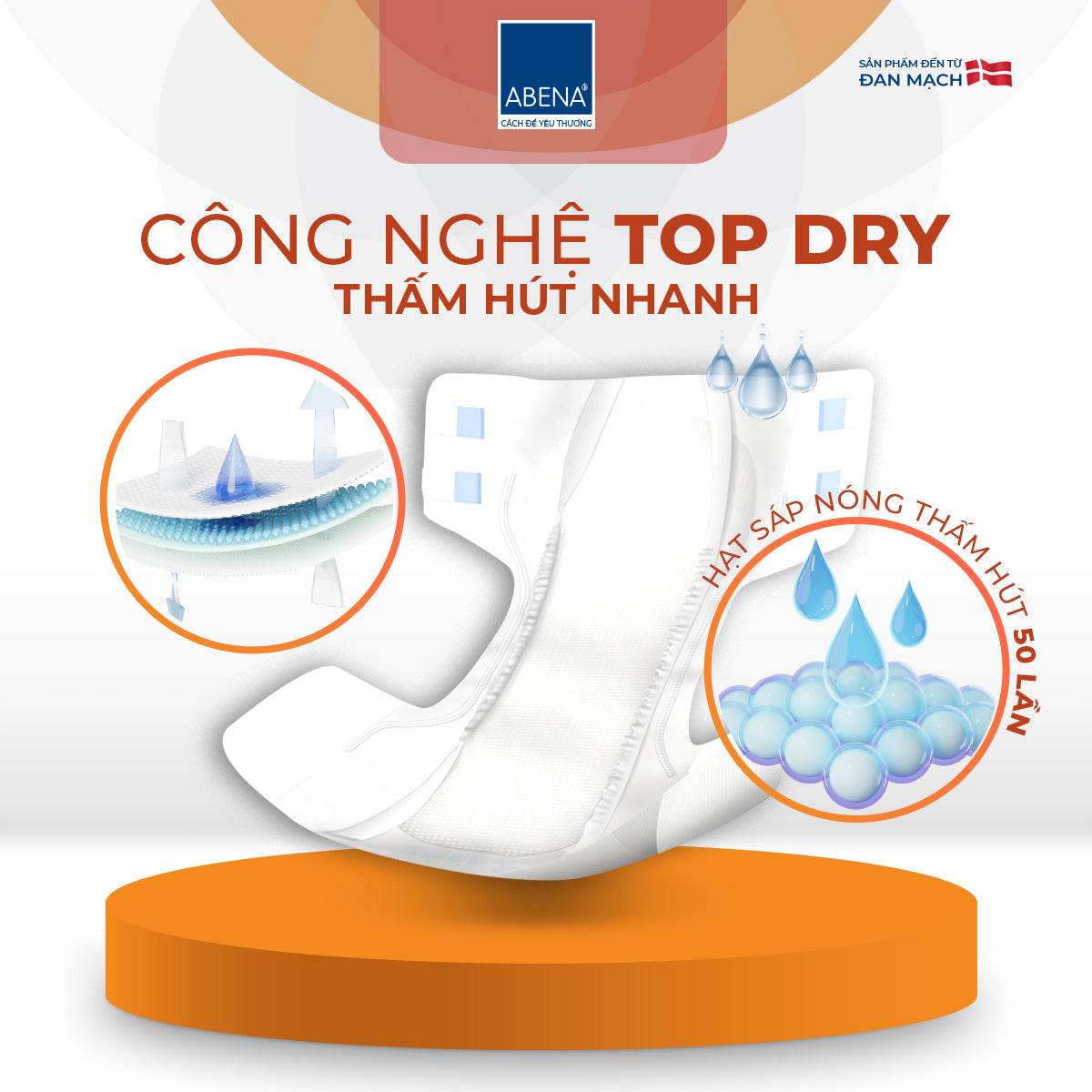 Tã Dán Người Lớn Abena Slip Premium XL2 - Thấm Hút Đến 3.4L - Thoáng Khí, Khóa Ẩm - Nhập Khẩu Từ Đan Mạch - ABcare