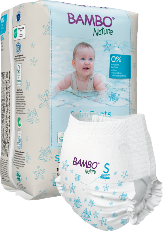 Tã Quần Bơi Bambo Nature Swim Pants Cho Bé Đi Biển, Hồ Bơi – Chuẩn Bắc Âu, Dịu Nhẹ Cho Da Nhạy Cảm