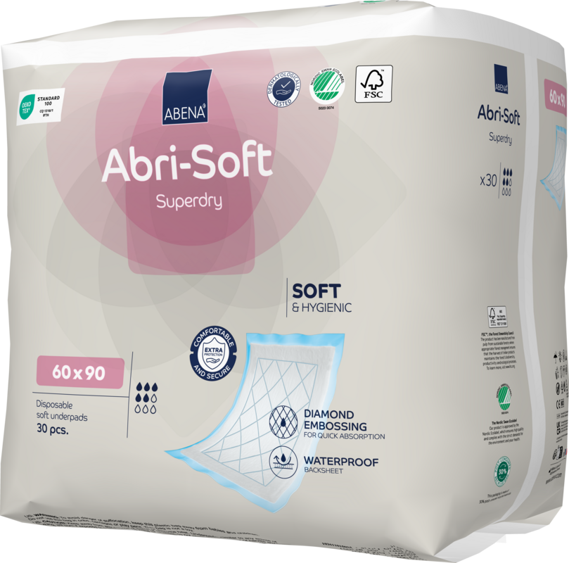 Tấm Lót Thấm Hút Abri Soft 60x90cm – Bảo Vệ Giường Nệm Khô Thoáng, Sạch Sẽ Mỗi Ngày