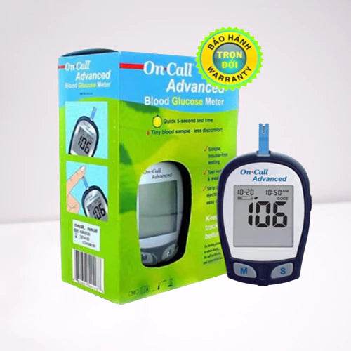 Máy đo đường huyết On Call Advanced chính hãng kèm 25 que - ABcare
