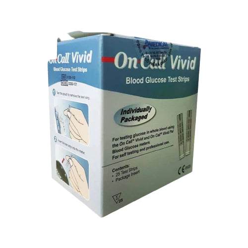 Que thử đường huyết On call Vivid Acon Hộp 25 que - ABcare
