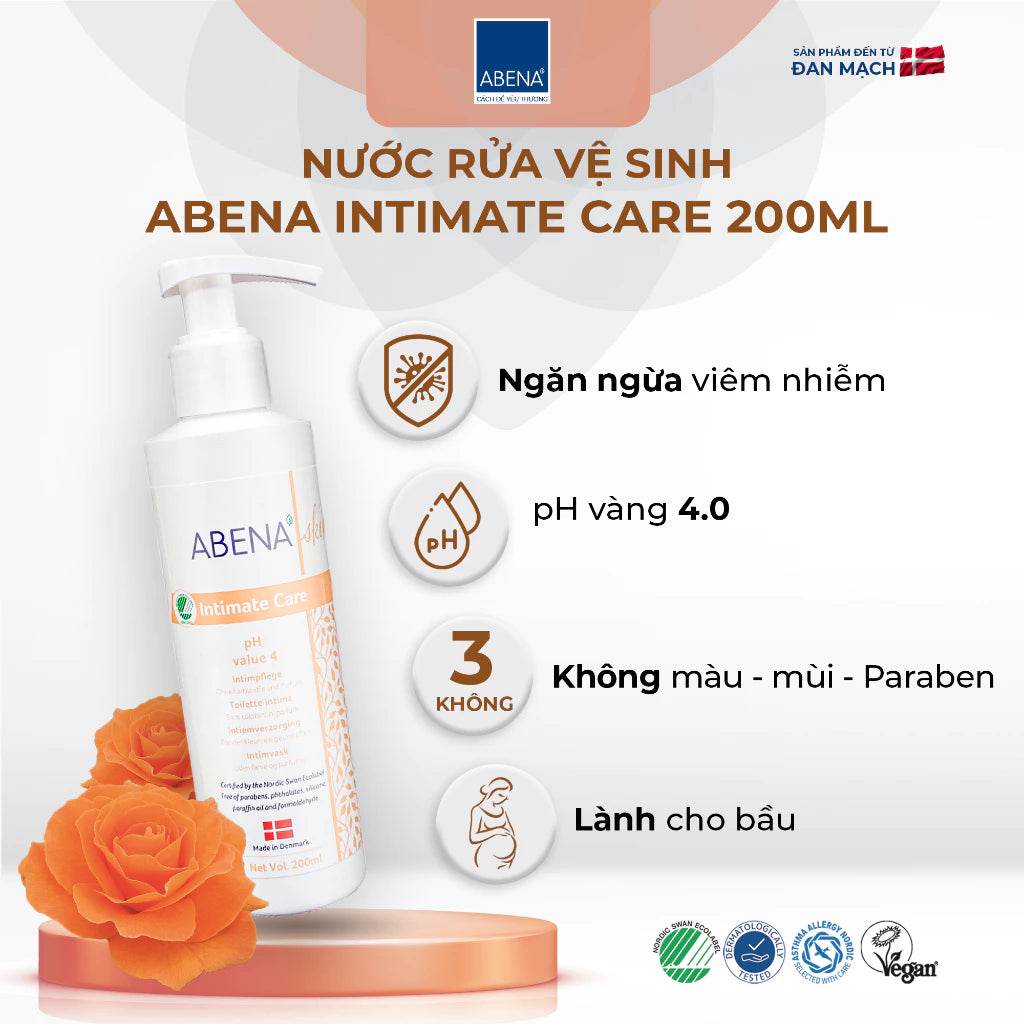 Nước Rửa Vệ Sinh Abena Intimate Care 200ml (An Toàn Cho Da Nhạy Cảm) - ABcare