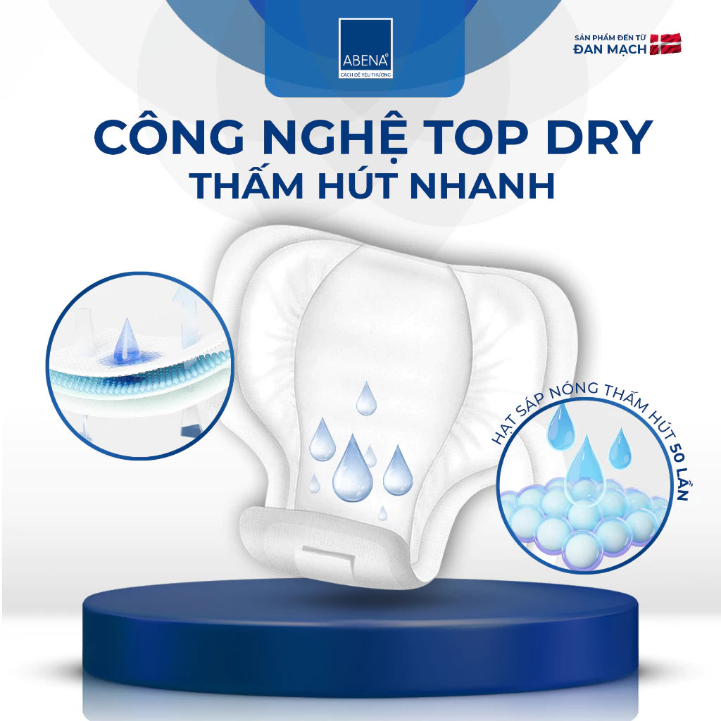 Băng thấm tiểu nam giới Abena Formula 1 - Thấm hút 450ml - Nhập khẩu Đan Mạch (Gói 15 miếng)