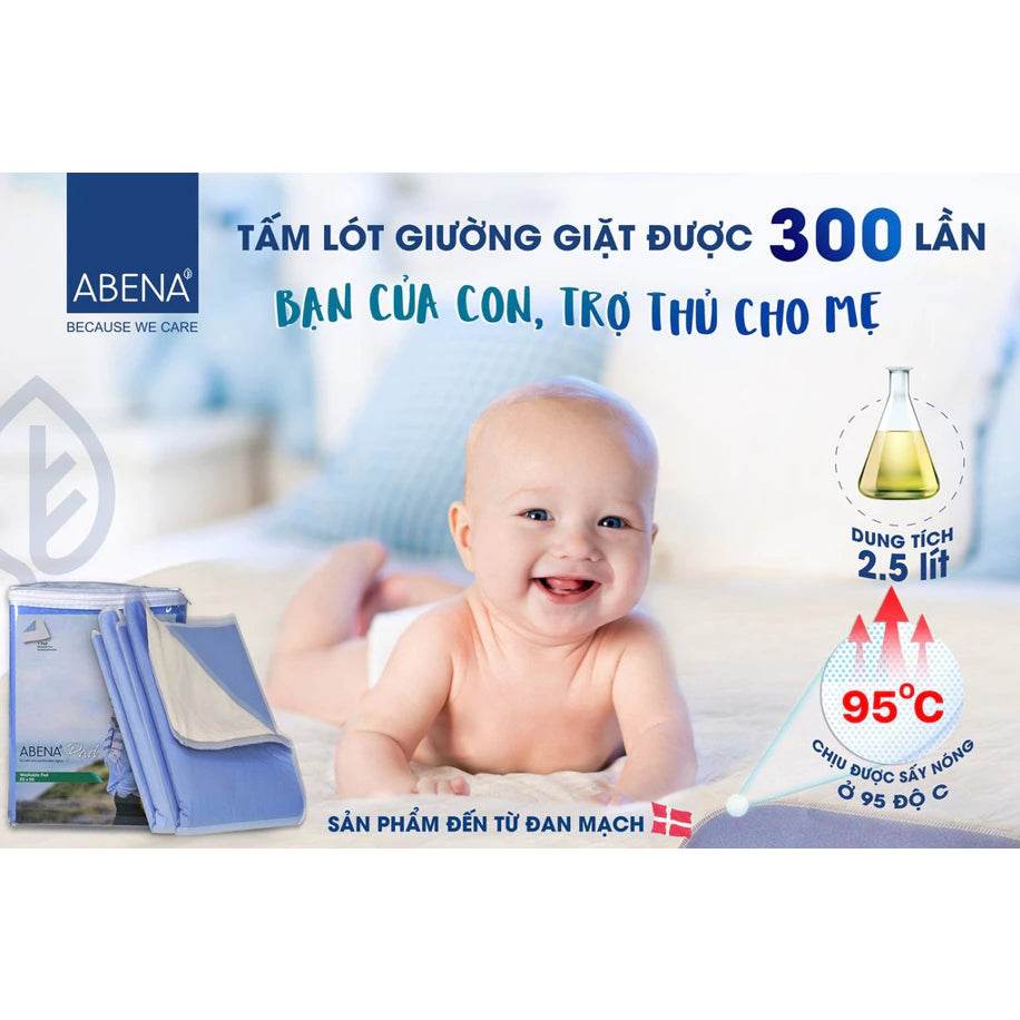 Tấm Lót Giặt Được Abena Pad Giặt được 300 lần dung tích thấm hút 2.5 lít - ABcare
