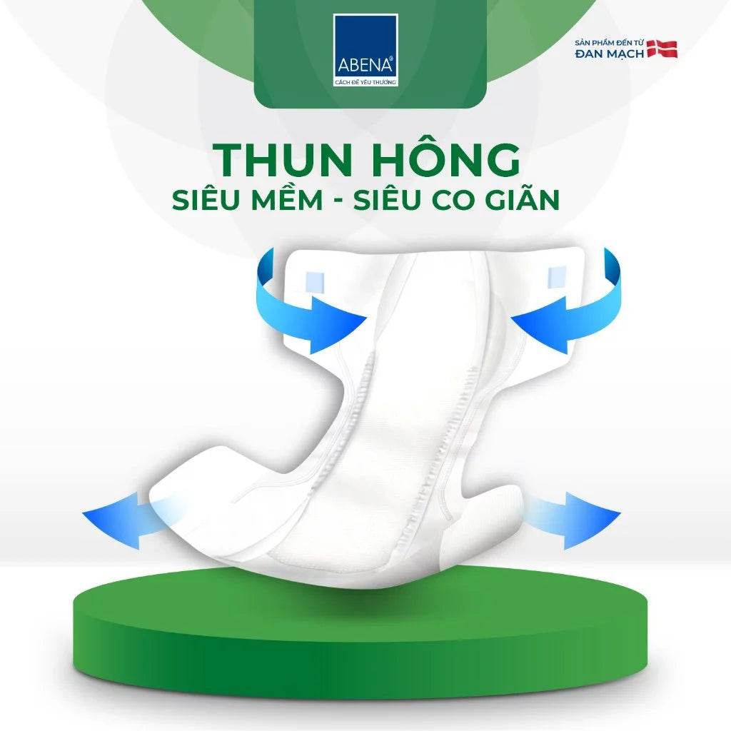 Tã dán người lớn cao cấp Abena Slip Premium L1 siêu thấm hút lên đến 2.5 lít thoải mái ngủ qua đêm - Nhập khẩu Đan Mạch - ABcare