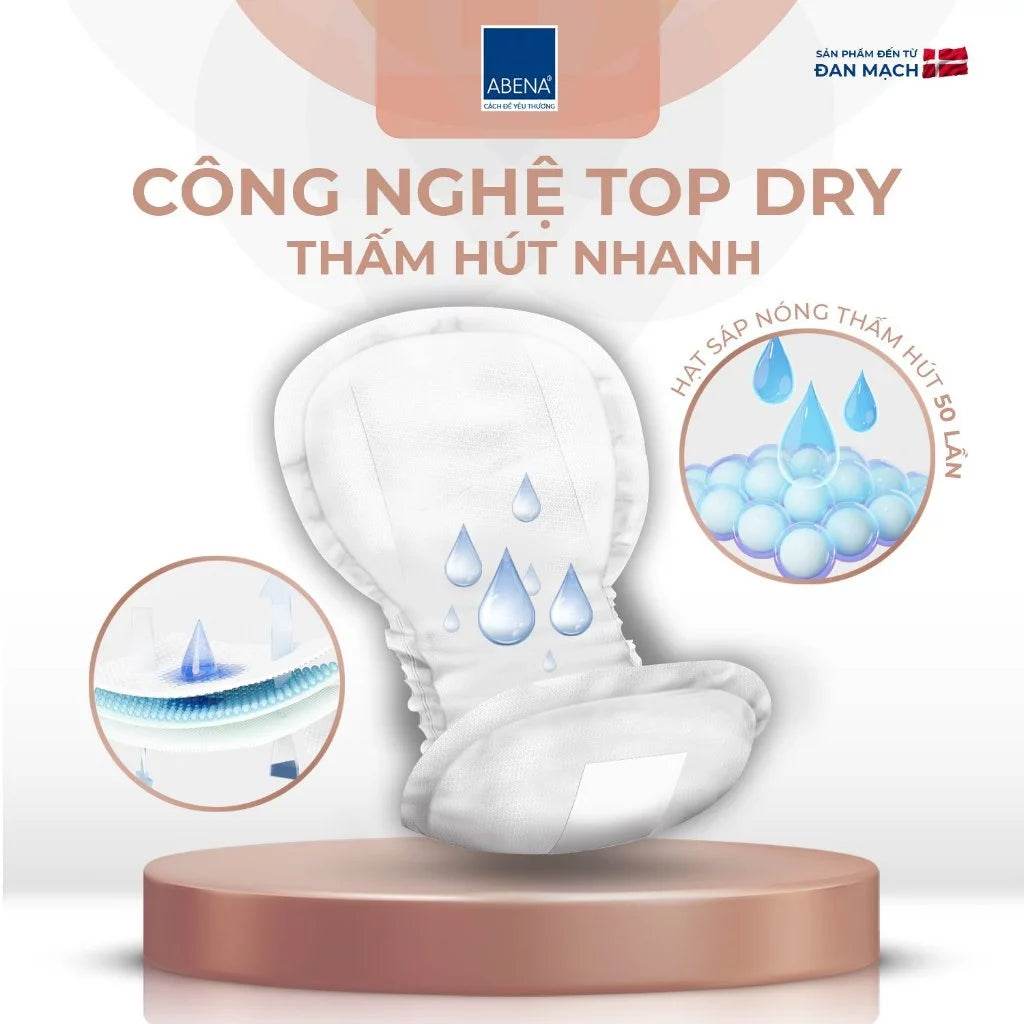 Băng lót sản phụ Abena Materity Pads Premium - Nhập khẩu Đan Mạch (Gói 15 miếng) - ABcare