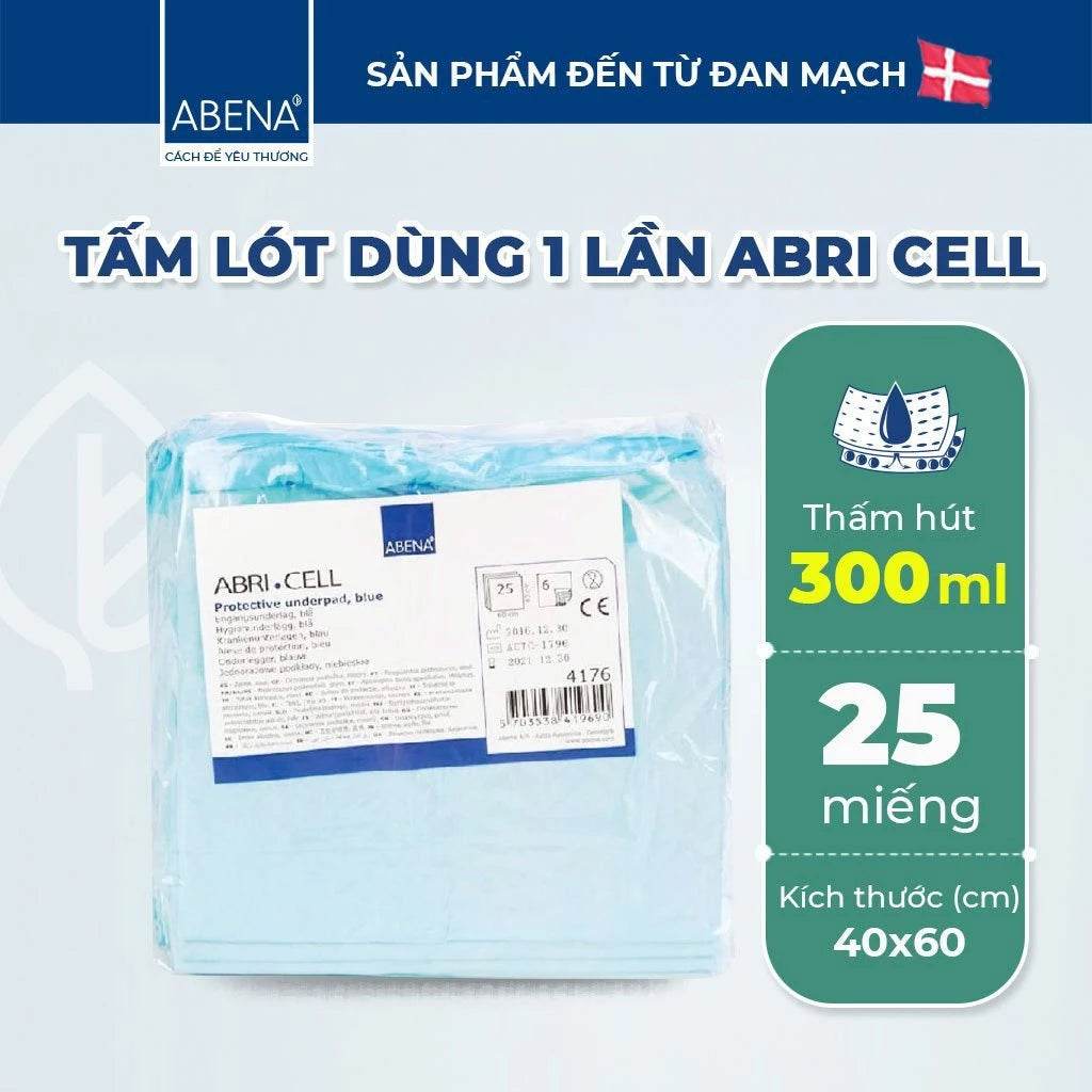 Tấm lót dùng 1 lần Abena Abri Cell kích cỡ 40x60cm nhập khẩu Đan Mạch (Gói 25 miếng) - ABcare
