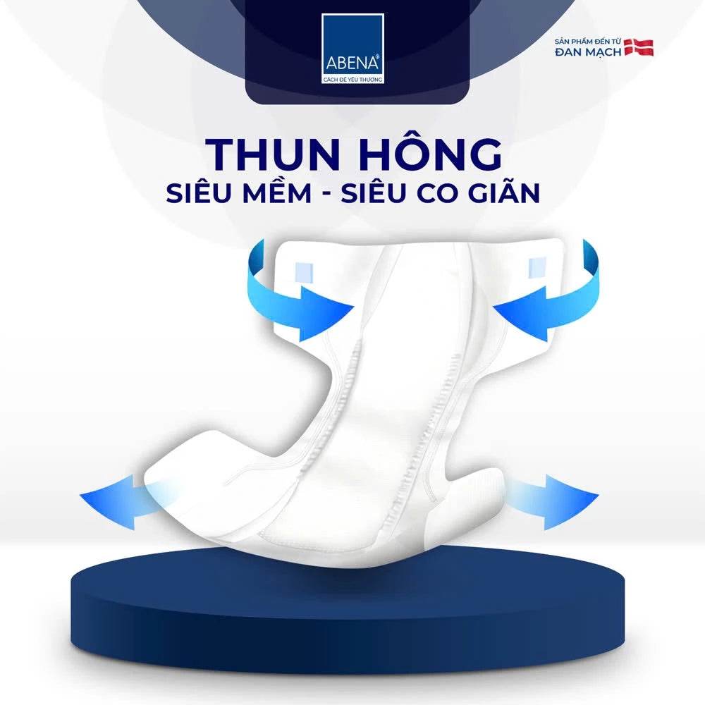 Tã dán người lớn Abena Slip premium M1 - Thấm hút 2 lít 1 miếng nguyên đêm - ABcare