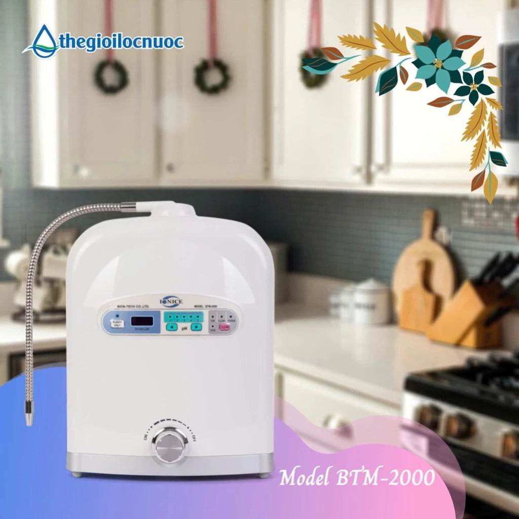 Máy tạo nước ion kiềm cao cấp PI BIONTECH công nghệ hàn quốc - BTM 2000 - Hỗ trợ sức khoẻ Gia Đình - ABcare