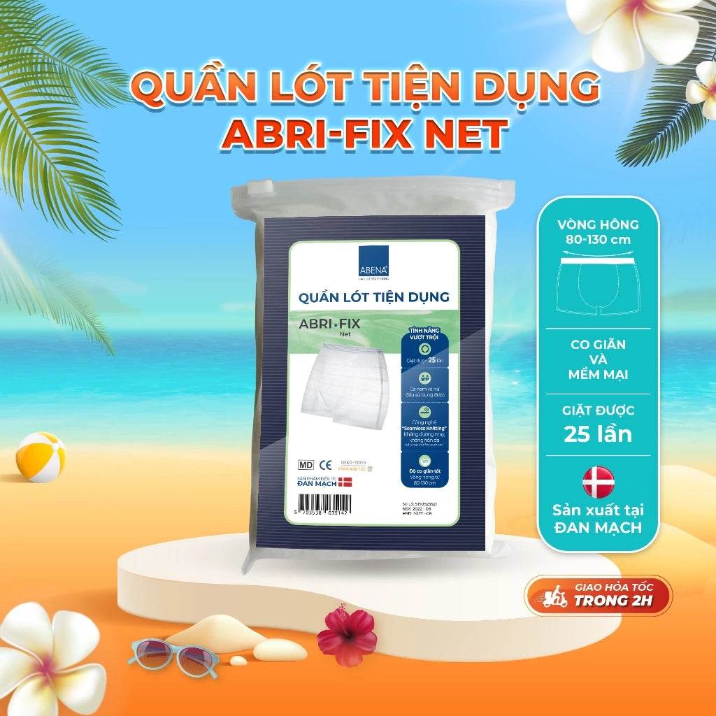 Quần lót tiện dụng ABRI-FIX NET - 4 quần - giặt được 25 lần - ABcare