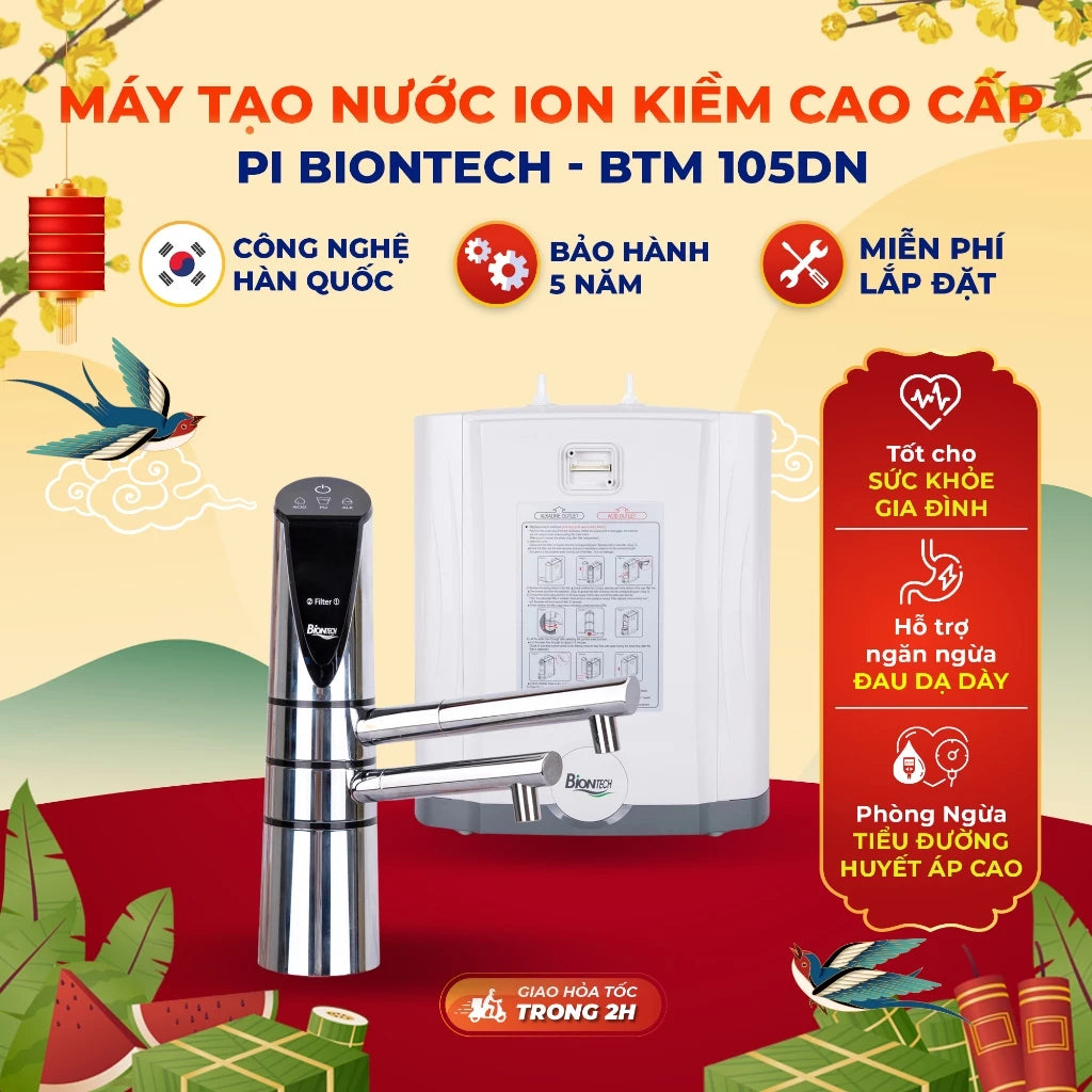 Máy tạo nước ion kiềm PI BIONTECH công nghệ hàn quốc - BTM-105DN