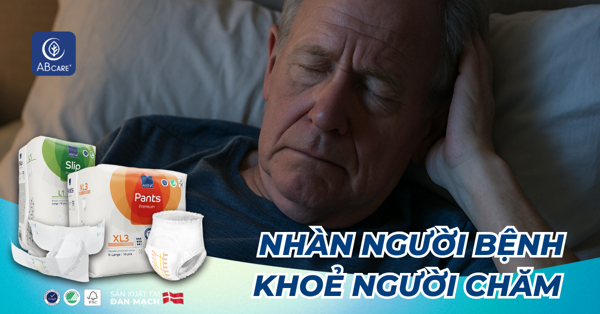 Những đêm dài của tuổi già: Khi giấc ngủ bị đánh thức bởi ẩm ướt, tràn tã và nỗi lo thầm lặng