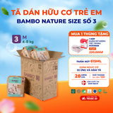 Tã Dán Hữu Cơ Trẻ Em Cao Cấp Bambo Nature - Thoáng Khí - Mỏng Nhẹ, An Toàn Cho Da Bé - Đạt Chứng Nhận An Toàn Quốc Tế