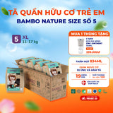 Tã Quần Hữu Cơ Trẻ Em Cao Cấp Bambo Nature - Thoáng Khí - Mỏng Nhẹ, An Toàn Cho Da Bé - Đạt Chứng Nhận An Toàn Quốc Tế