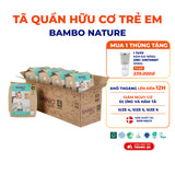 Tã Quần Hữu Cơ Trẻ Em Cao Cấp Bambo Nature - Thoáng Khí - Mỏng Nhẹ, An Toàn Cho Da Bé - Đạt Chứng Nhận An Toàn Quốc Tế