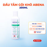 Dầu gội tắm khô Abena giúp làm sạch dịu nhẹ an toàn cho da - Nhập Khẩu Đan Mạch (Chai 200m )