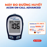 Máy đo đường huyết On Call Advanced chính hãng kèm 25 que