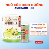 Bột Ngũ Cốc Dinh Dưỡng 22 Complete Nutrimix (750 G/Hộp Thiếc), hỗ trợ chăm sóc sức khỏe Hạn chế các chất gây ra ung thư