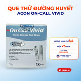 Que thử đường huyết On call Vivid Acon Hộp 25 que