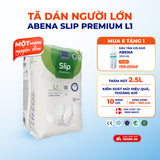 Tã dán người lớn cao cấp Abena Slip Premium L1 siêu thấm hút lên đến 2.5 lít thoải mái ngủ qua đêm - Nhập khẩu Đan Mạch
