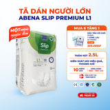 Tã dán người lớn cao cấp Abena Slip Premium L1 siêu thấm hút lên đến 2.5 lít thoải mái ngủ qua đêm - Nhập khẩu Đan Mạch
