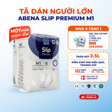 Tã dán người lớn Abena Slip premium M1 - Thấm hút 2 lít 1 miếng nguyên đêm