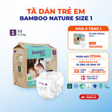 Tã Dán Hữu Cơ Trẻ Em Cao Cấp Bambo Nature - Thoáng Khí - Mỏng Nhẹ, An Toàn Cho Da Bé - Đạt Chứng Nhận An Toàn Quốc Tế