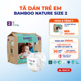 Tã Dán Hữu Cơ Trẻ Em Cao Cấp Bambo Nature - Thoáng Khí - Mỏng Nhẹ, An Toàn Cho Da Bé - Đạt Chứng Nhận An Toàn Quốc Tế