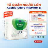 Tã quần người lớn Abena Pants Premium L1 thấm hút 1.400ml - Nhập khẩu Đan Mạch (Gói 15 miếng)