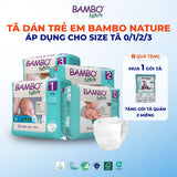 Tã Dán Hữu Cơ Trẻ Em Cao Cấp Bambo Nature - Thoáng Khí - Mỏng Nhẹ, An Toàn Cho Da Bé - Đạt Chứng Nhận An Toàn Quốc Tế