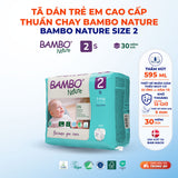 Tã Dán Hữu Cơ Trẻ Em Cao Cấp Bambo Nature - Thoáng Khí - Mỏng Nhẹ, An Toàn Cho Da Bé - Đạt Chứng Nhận An Toàn Quốc Tế