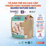 Tã Dán Hữu Cơ Trẻ Em Cao Cấp Bambo Nature - Thoáng Khí - Mỏng Nhẹ, An Toàn Cho Da Bé - Đạt Chứng Nhận An Toàn Quốc Tế