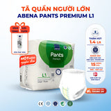 Tã quần người lớn Abena Pants Premium L1 thấm hút 1.400ml - Nhập khẩu Đan Mạch (Gói 15 miếng)