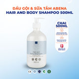 Dầu gội & sữa tắm ABENA Hair and Body Shampoo 500ml (không màu, không mùi)