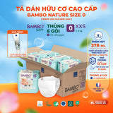 Tã Dán Hữu Cơ Trẻ Em Cao Cấp Bambo Nature - Thoáng Khí - Mỏng Nhẹ, An Toàn Cho Da Bé - Đạt Chứng Nhận An Toàn Quốc Tế