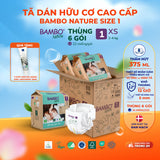 Tã Dán Hữu Cơ Trẻ Em Cao Cấp Bambo Nature - Thoáng Khí - Mỏng Nhẹ, An Toàn Cho Da Bé - Đạt Chứng Nhận An Toàn Quốc Tế