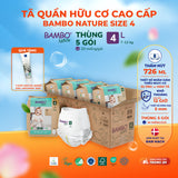 Tã Quần Hữu Cơ Trẻ Em Cao Cấp Bambo Nature - Thoáng Khí - Mỏng Nhẹ, An Toàn Cho Da Bé - Đạt Chứng Nhận An Toàn Quốc Tế