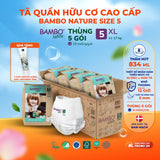 Tã Quần Hữu Cơ Trẻ Em Cao Cấp Bambo Nature - Thoáng Khí - Mỏng Nhẹ, An Toàn Cho Da Bé - Đạt Chứng Nhận An Toàn Quốc Tế