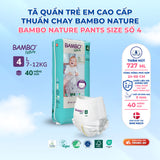Tã Quần Hữu Cơ Trẻ Em Cao Cấp Bambo Nature - Thoáng Khí - Mỏng Nhẹ, An Toàn Cho Da Bé - Đạt Chứng Nhận An Toàn Quốc Tế