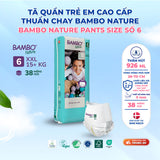 Tã Quần Hữu Cơ Trẻ Em Cao Cấp Bambo Nature - Thoáng Khí - Mỏng Nhẹ, An Toàn Cho Da Bé - Đạt Chứng Nhận An Toàn Quốc Tế