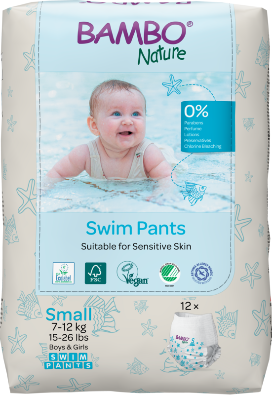 Tã Quần Bơi Bambo Nature Swim Pants Cho Bé Đi Biển, Hồ Bơi – Chuẩn Bắc Âu, Dịu Nhẹ Cho Da Nhạy Cảm
