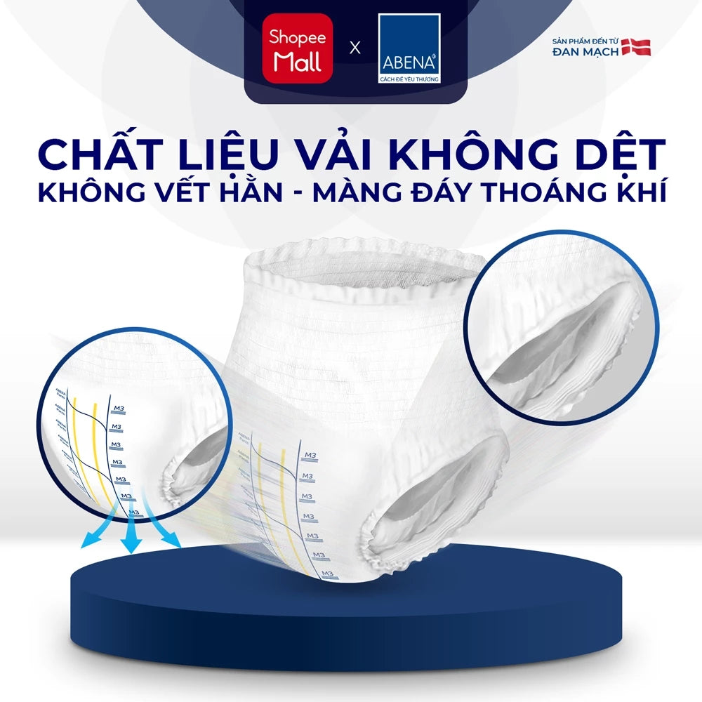 Tã quần người lớn Abena Pants Premium M3 miếng thấm hút 2.400ml - Nhập khẩu Đan Mạch