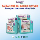 Tã Dán Hữu Cơ Trẻ Em Cao Cấp Bambo Nature - Thoáng Khí - Mỏng Nhẹ, An Toàn Cho Da Bé - Đạt Chứng Nhận An Toàn Quốc Tế